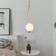 Żyrandol LOFT Haven, 1x E27, białe złoto, metal, regulowana wysokość