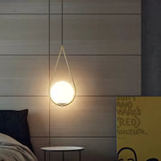 Żyrandol LOFT Haven, 1x E27, białe złoto, metal, regulowana wysokość