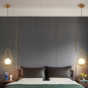 Żyrandol LOFT Haven, 1x E27, białe złoto, metal, regulowana wysokość