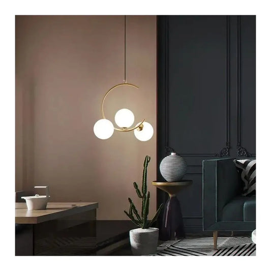 Żyrandol LOFT Atrium, 3x E27, białe złoto, metal, regulowana wysokość