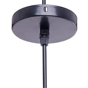 Wisząca lampa Milano, 1*E27, czarna, metal i lina