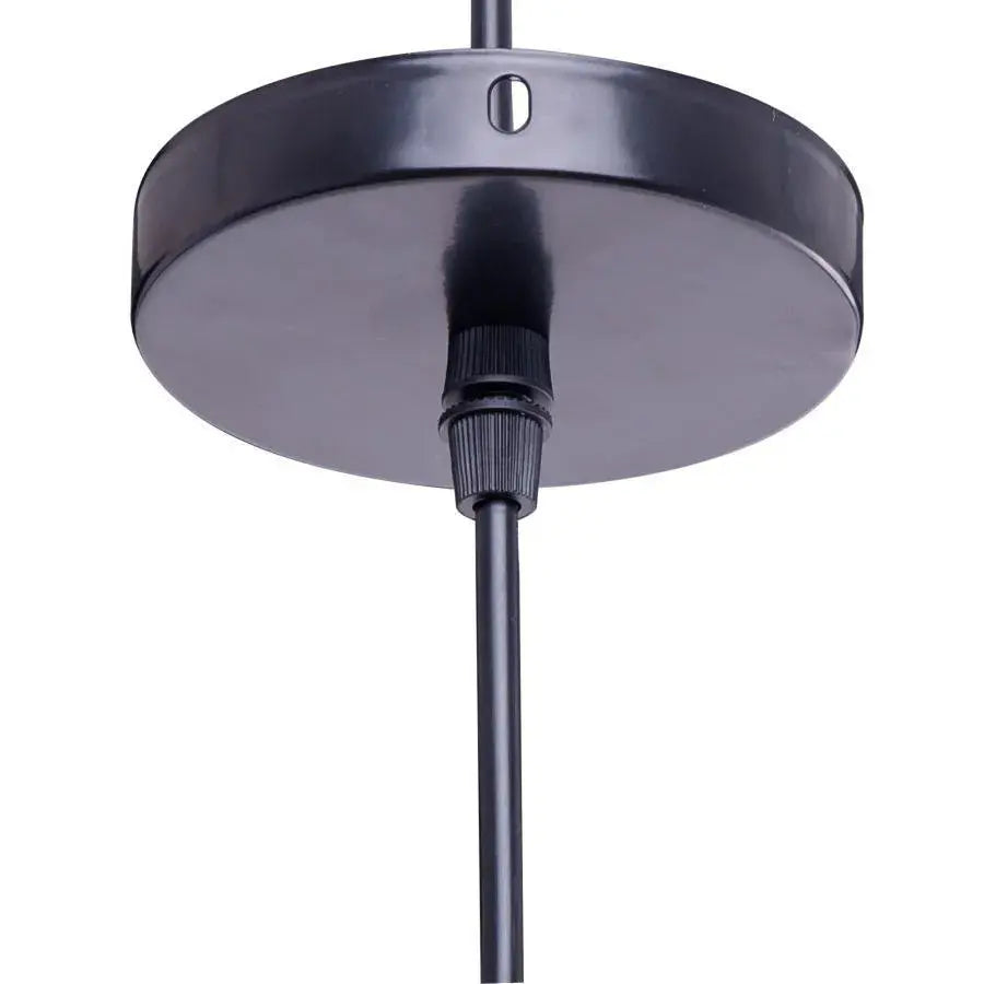 Wisząca lampa Milano, 1*E27, czarna, metal i lina