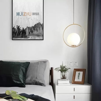 Żyrandol LOFT Haven, 1x E27, białe złoto, metal, regulowana wysokość
