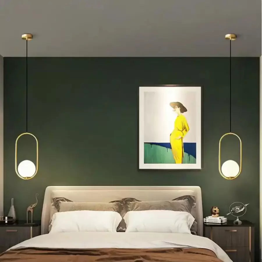 Nowoczesny żyrandol LOFT Gallery, 1x E27, białe złoto, metal, regulowana wysokość