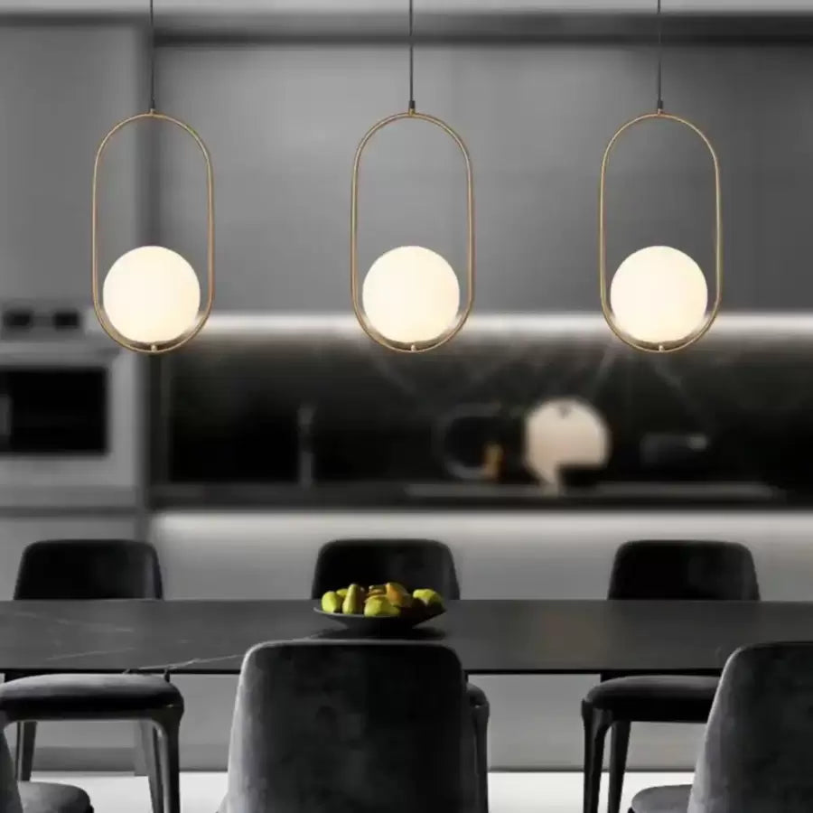 Nowoczesny żyrandol LOFT Gallery, 1x E27, białe złoto, metal, regulowana wysokość