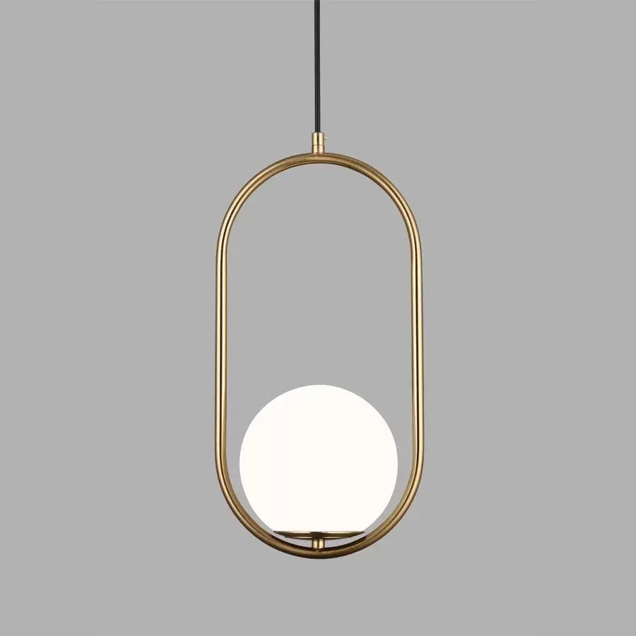 Nowoczesny żyrandol LOFT Gallery, 1x E27, białe złoto, metal, regulowana wysokość