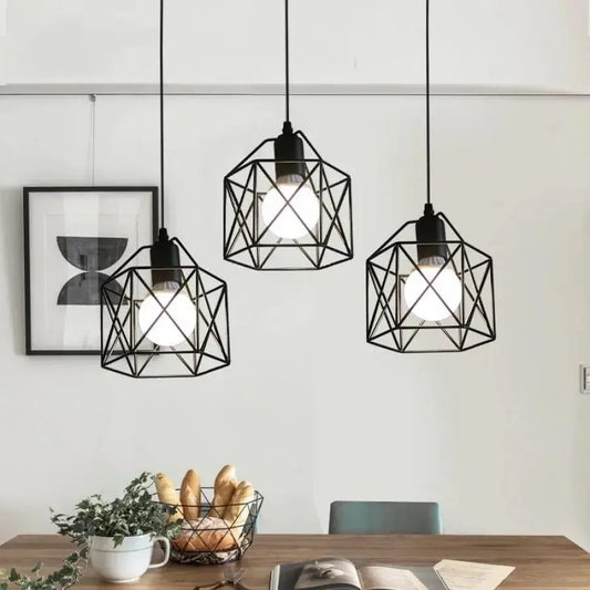 Żyrandol Forma Prism, Geo Trio, 3 x E27, czarny, metal