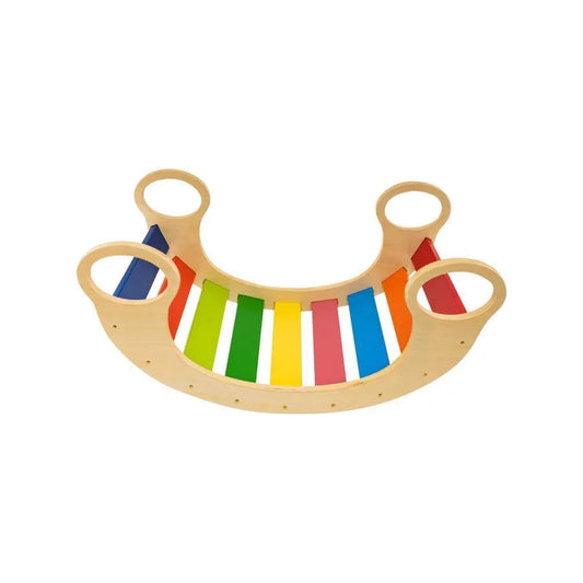 Rainbow Rocker Board dla dzieci, 11 elementów, drewno
