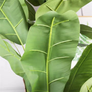 Sztuczna japońska roślina bananowa, 3 gałęzie, bez doniczki, 190 cm, zielona