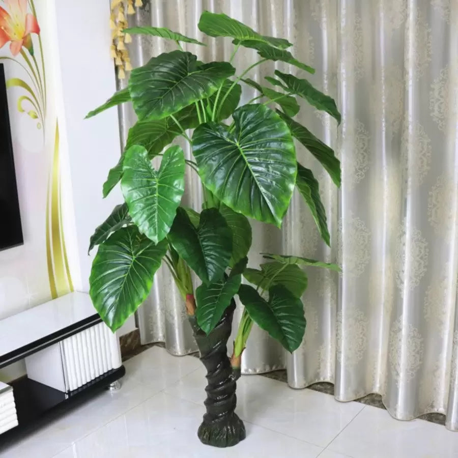Sztuczna roślina Alocasia odora, bez doniczki, 150 cm, zielona