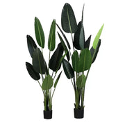 Sztuczna roślina rajski ptak (Strelitzia Nicolai), 16 liści, bez doniczki, 180 cm, zielona