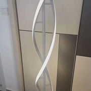 Lampa podłogowa LED Upsilon, 48 W, zimne/ciepłe/neutralne światło, metal i akryl, kolor biały