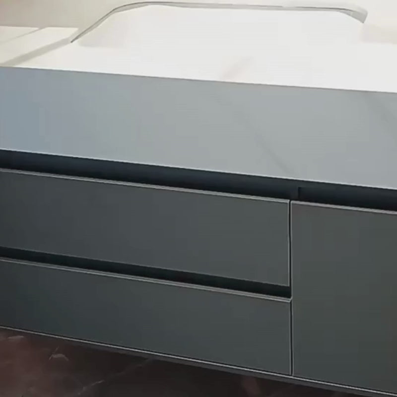 Zestaw mebli łazienkowych SANTORINI, 80x50 cm, 2 sztuki, kolor szary i biały