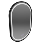 Impora Touch LED Mirror Defog System 50x80 cm Rama szczotkowana czarna