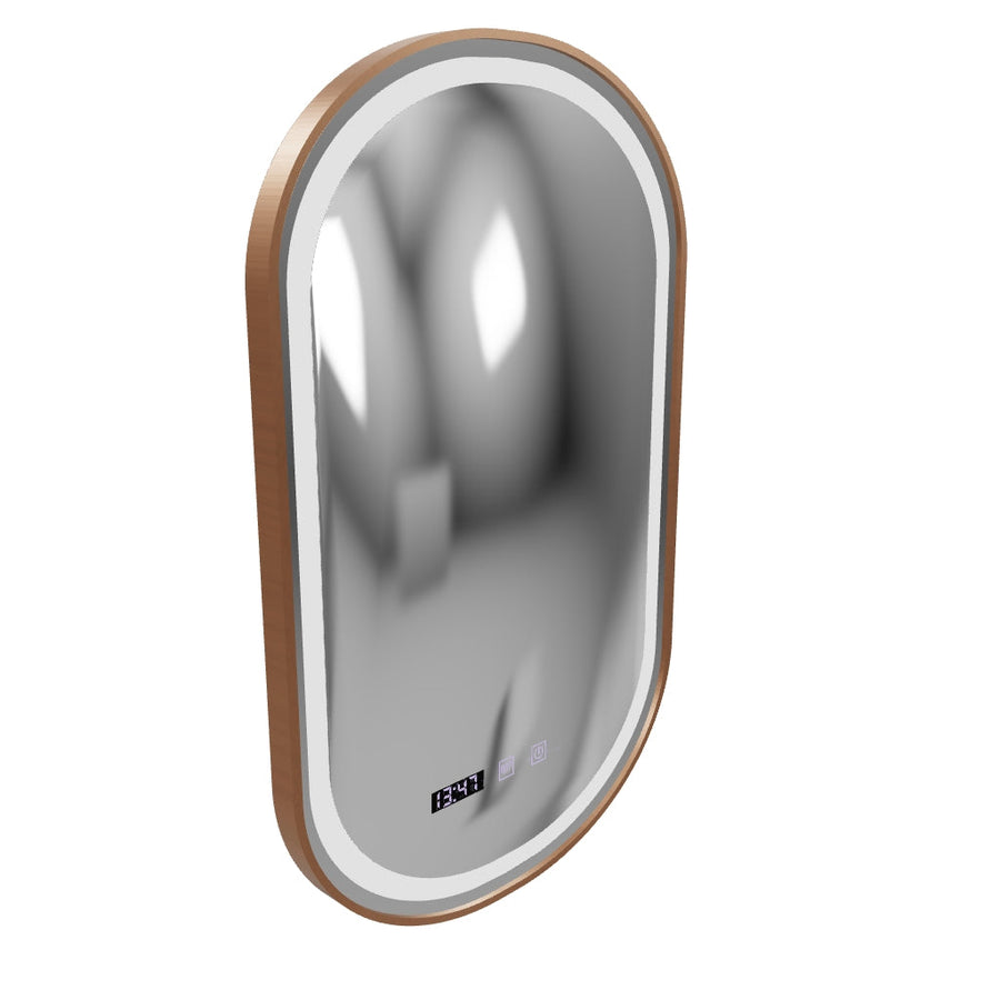 Impora Touch LED Mirror Defog System 50x80 cm Rama w kolorze różowego złota