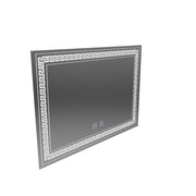 Prostokątne lustro LED 80x60 z systemem przeciwmgielnym Volta Touch