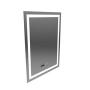Lustro Gustav Touch LED z systemem przeciwmgielnym, zegarem i temperaturą 60x80 cm