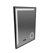 Lustro LED z czujnikiem ruchu MotionGlow Francesca 80x60 cm Ciepłe/Zimne/Neutralne światło Ściemnialny System przeciwmgielny Termometr Zegar Kolekcja Marcello Funghi