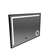 Czujnik LED Motion Blowl Sofia z funkcją rozprzestrzeniania termometr 110x75 cm ciepłe/zimne światło/neutra dimable, czarna rama pędzla, kolekcja Marcello Funghi