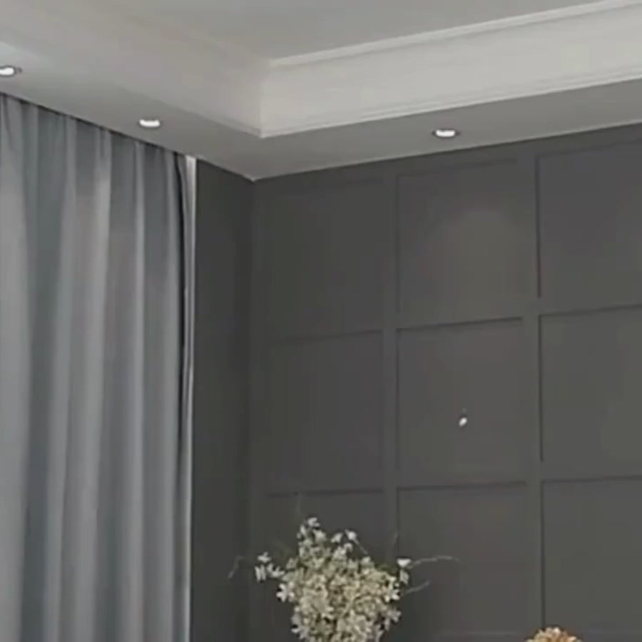 Żyrandol z okrągłym kloszem, PENTHOUSE Grand, 8xE27, Czarne złoto, metal