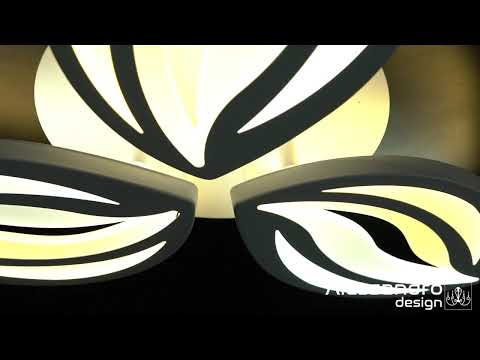 Żyrandol LED ORCHID 39W z pilotem, 3 płatki, światło zimne/ciepłe/neutralne, ściemnialny, biały