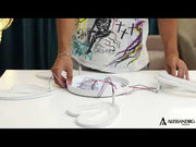 Żyrandol LED BLOSSOM 69W z pilotem, 5 płatków, światło zimne/ciepłe/neutralne, ściemnialny, biały