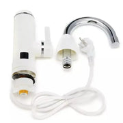 Natychmiastowy elektryczny kran z gorącą wodą, wyświetlacz LCD, biały, LZ-501X