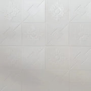 Zestaw 10x 3D samoprzylepna miękka tapeta piankowa, 70cmx70cmx2mm, biała