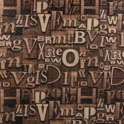 Zestaw 10 samoprzylepnych tapet 3D z miękkiej pianki w kolorze brązowym, 80 cm x 70 cm x 6 mm, wzór jasnobrązowych liter