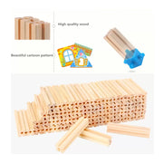 Beilalua Mały Architekt Drewniany Zestaw Kostek Budowlanych 268 Elementów