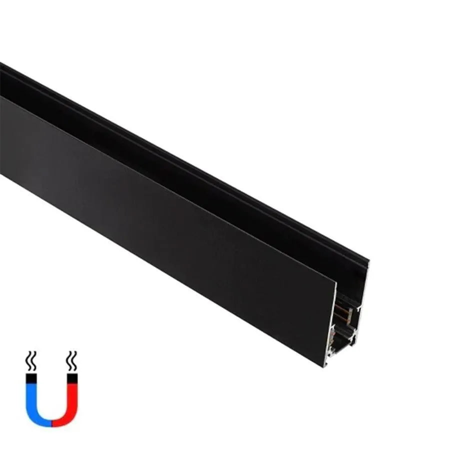 Magnetyczna szyna projekcyjna, 1m, czarna