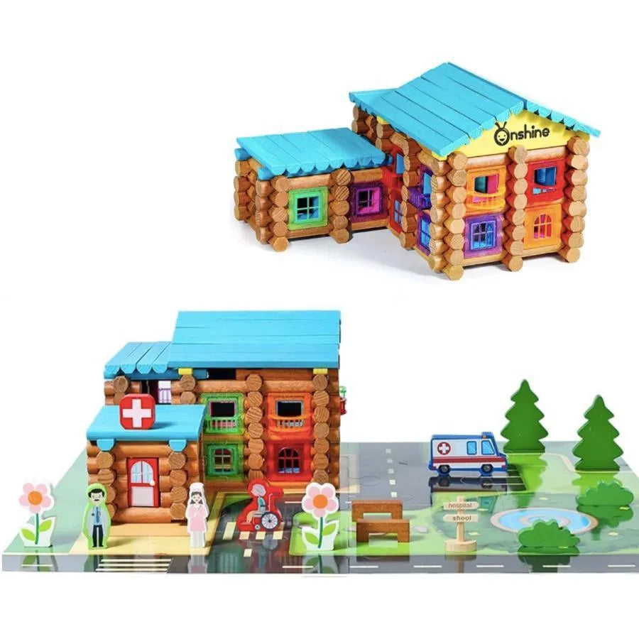 Puzzle Szpital Górski, 240 elementów, wielokolorowe, drewno