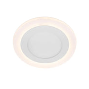 Okrągły reflektor LED, 9W, 3000K/6500K, trzy funkcje, wpuszczany, biały