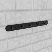 Wieszak na ręczniki i akcesoria łazienkowe 37cm czarny aluminiowy