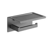 Uchwyt na papier toaletowy z uchwytem na telefon/perfumy szary GJ617