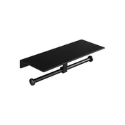 Uchwyt na papier toaletowy z uchwytem na telefon/perfumy czarny GJ602