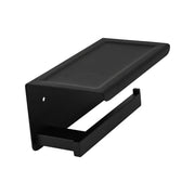 Uchwyt na papier toaletowy z uchwytem na telefon/perfumy czarny GJ610