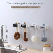 Uchwyt wielofunkcyjny, szary, samoprzylepny