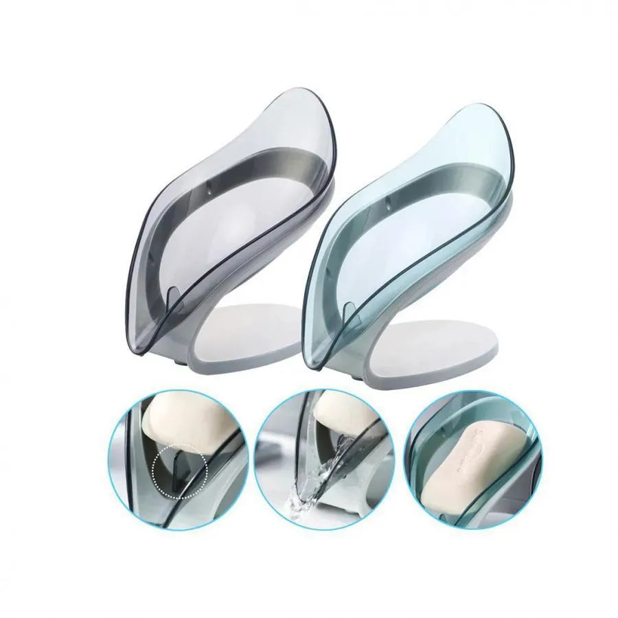 Mydelniczka z odpływem, plastikowa, 14*13*8 cm, różowa