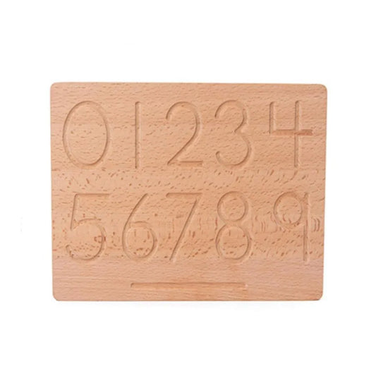 Podwójna tablica edukacyjna z liczbami i figurami geometrycznymi, 2 sztuki, drewno