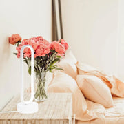 Lampa podłogowa LED Creatoris, 30 W, zimne/ciepłe/neutralne światło, metal i akryl, biały