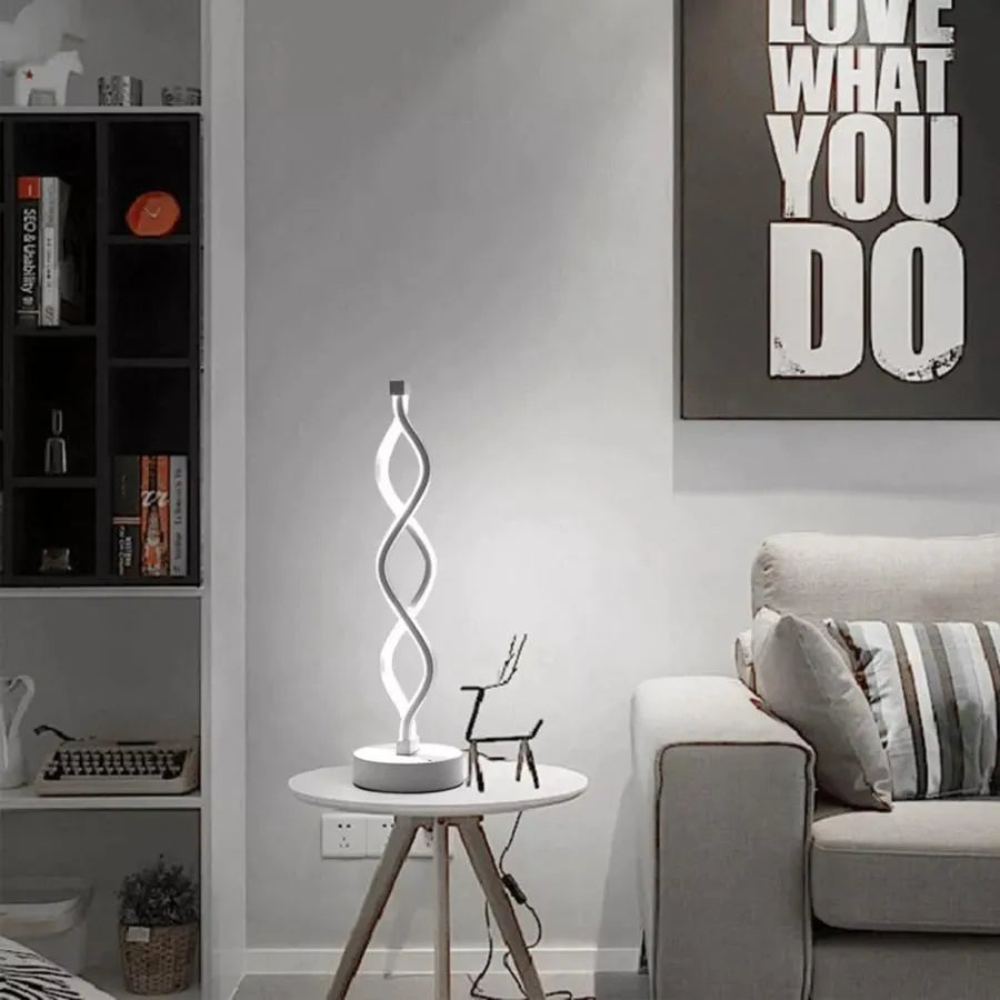 Lampa podłogowa Genom LED, 36 W, zimne/ciepłe/neutralne światło, plastik i metal, biały