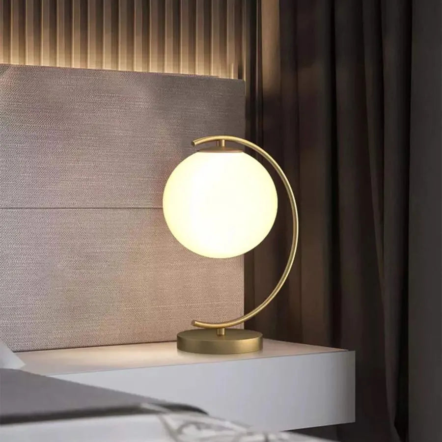 Lampa Olimpia 1x E27, Złota