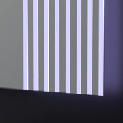 Prostokątne lustro LED, 80x60cm, rama Infinity Basic Touch