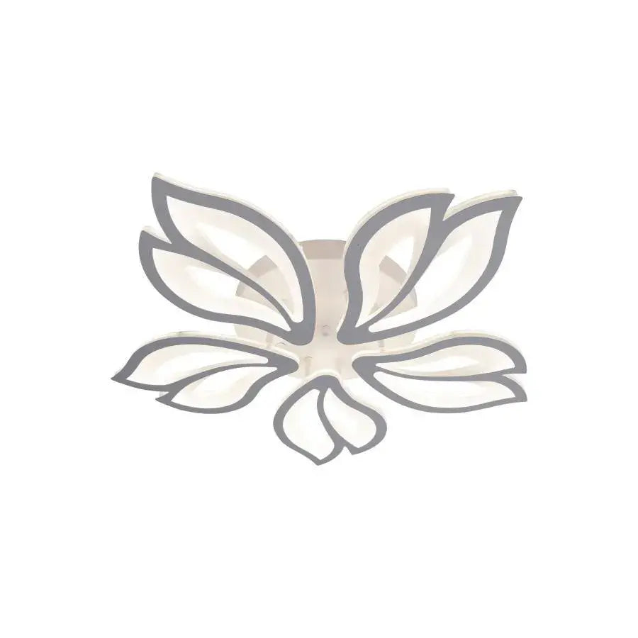 Żyrandol LED LILY 75W z pilotem, 5 elementów, światło zimne/ciepłe/neutralne, ściemnialny, biały
