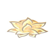 Żyrandol LED z pilotem LOTUS 92W, 9 płatków, światło zimne/ciepłe/neutralne, możliwość przyciemniania, biały