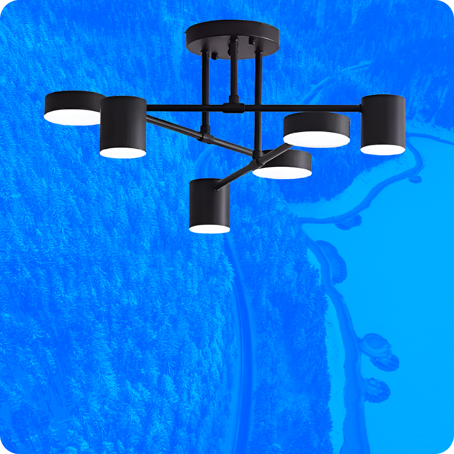 Skandynawskie żyrandole LED