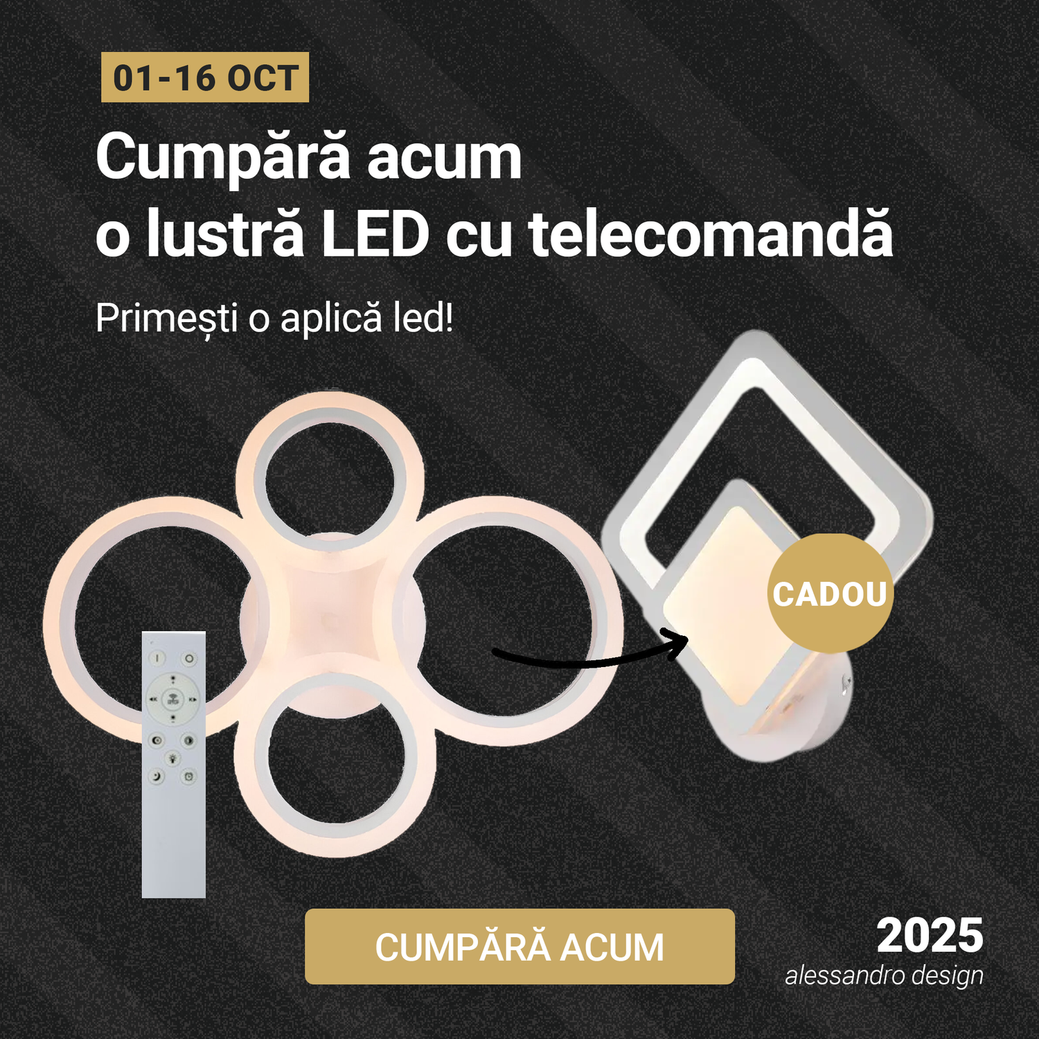 Żyrandole LED ze zdalnym sterowaniem