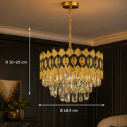 Żyrandol kryształowy PIERREFONDS Elegance 8x E14, średnica 48,5cm, błyszczące złoto, regulowana wysokość - 01_CC8942-500.png