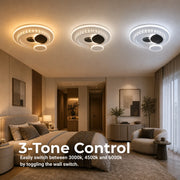Żyrandol LED z kryształem HELIOX, 37W, 4 koła, światło zimne/ciepłe/neutralne, czarny - 01_LL653-300BK.png